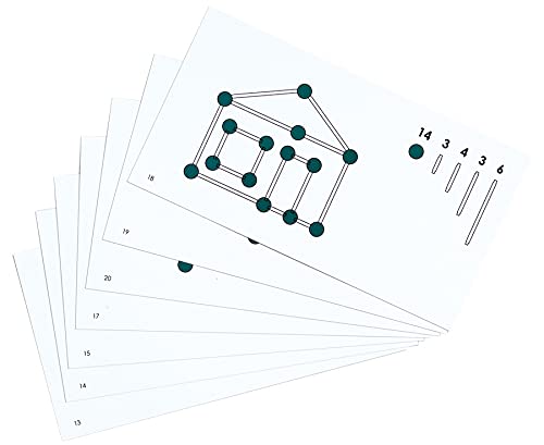 Betzold - Arbeitskarten für Schul-Steckbaukasten – 10 Aufgaben, Formen Muster Figuren bauen von Betzold