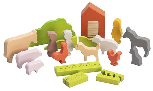 Betzold Bausteinset „Bauernhof“ - Holzspielzeug für kreative Rollenspiele Betzold Bausteinset „Bauernhof“ - Holzspielzeug für kreative Rollenspiele von Betzold