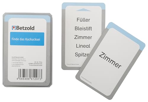 Betzold Finde das Kuckucksei - Welches Wort passt Nicht? - Lernspiel für den Magischen Zylinder Betzold Finde das Kuckucksei - Welches Wort passt Nicht? - Lernspiel für den Magischen Zylinder von Betzold