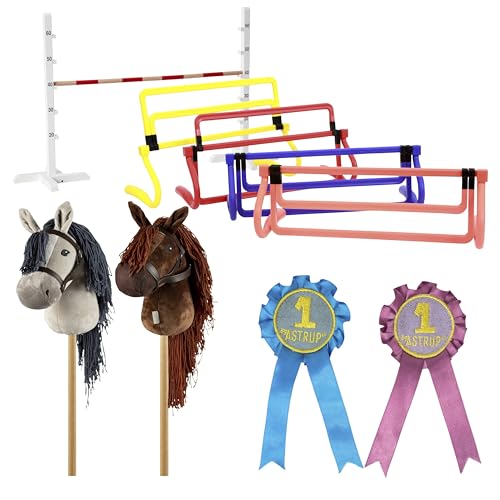 Betzold Hobby-Horse Turnier-Set für Kinder – inkl. Steckenpferde, Hindernisse und Preise von Betzold