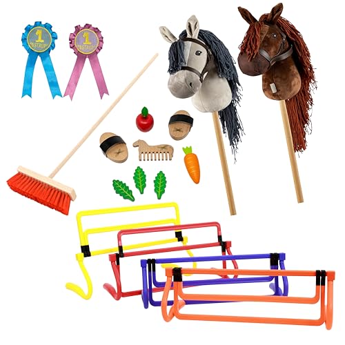 Betzold - Hobby-Horse-Set - Kinder Stecken-Pferd Pflege Schleifen Besen Hürden von Betzold