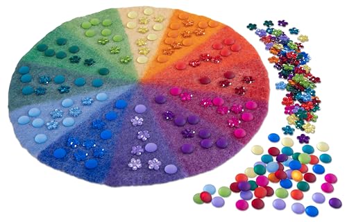 Betzold - Regenbogen-Filzmatte mit Funkelsteinen – 241-tlg. Farbkreis Farbenspiel Kinder Betzold - Regenbogen-Filzmatte mit Funkelsteinen – 241-tlg. Farbkreis Farbenspiel Kinder von Betzold