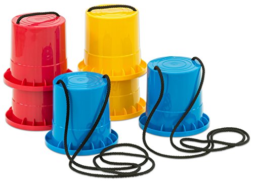 Betzold Sport - Topfstelzen-Set 3 Paar - Kinder-Stelzen Kunststoff Becher-Stelzen Laufstelzen ab 3 Jahren von Betzold