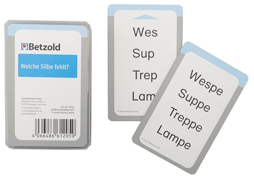 Betzold Welche Silbe fehlt? – 50 Karten für den Magischen Zylinder – Leseförderung & Sprachspiel für Kinder Betzold Welche Silbe fehlt? – 50 Karten für den Magischen Zylinder – Leseförderung & Sprachspiel für Kinder von Betzold