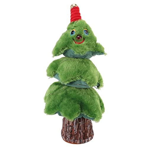 Beufee Singender, Tanzender Weihnachtsbaum, Weihnachten, 8 Lieder, elektrischer Weihnachtsbaum, Stofftier, Tanzender Plüsch-Weihnachtsbaum für Weihnachtsbaumspielzeug (Dancing Stump Christmas Tree) von Beufee