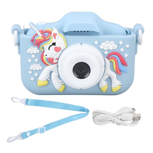 Kids Camera Toy, 1080P HD Toddler Camera with Protective Silicone Cover Cute Kids Digital Camera Toddler Camera for 3 4 5 6 7 8 9 Year Old (Blau) von Beufee