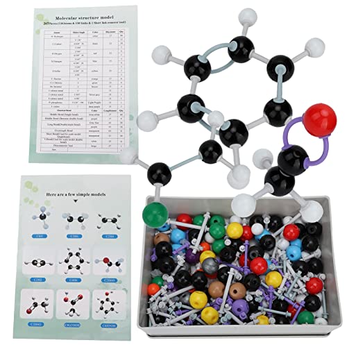 Molekularmodellbausatz, 267-teiliges Molekularmodellset, Modellbausatz für organische Chemie, Modell, Anorganisches Modell, Chemie, Molekularmodell für Lehrer von Beufee