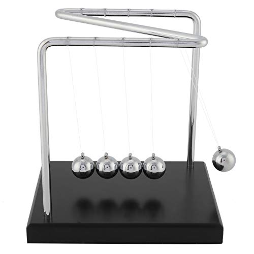 Z-förmige Newton-Wiege, Metall-Pendelbälle, Balance-Ball, Pendel, Schreibtischspielzeug, Physik, pädagogische Balance-Bälle, schwingender Ball für Büro und Zuhause von Beufee