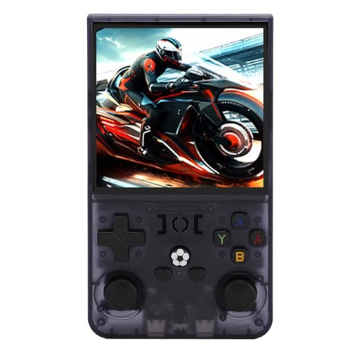 4-Zoll-Retro-Handheld-Spielekonsole – 4000-mAh-Spielekonsole, Retro-Konsole mit Zwei 3D-Joysticks, Unterstützt über 60 Emulatoren für Spiele, Videospielkonsole (128GB) von Bewinner