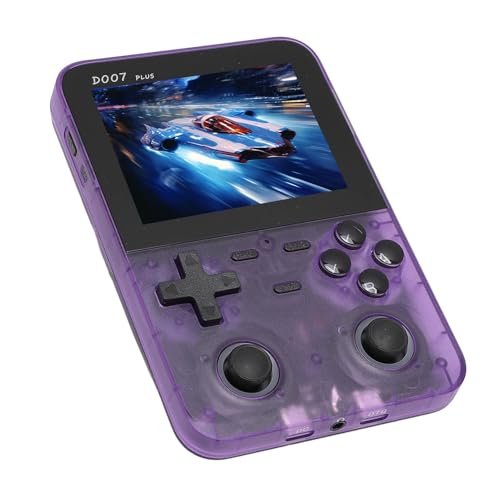 Bewinner D007 Handheld-Spielekonsole, Taschenvideospiel-Player mit 3,5-Zoll-IPS-Bildschirm, Retro-Konsole Unterstützt 9 Gängige Emulatoren, 2500-mAh-Akku, Integrierte 64-GB-TF-Karte von Bewinner