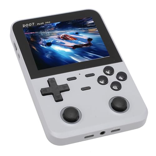 Bewinner D007 Handheld-Spielekonsole, Taschenvideospiel-Player mit 3,5-Zoll-IPS-Bildschirm, Retro-Konsole Unterstützt 9 Gängige Emulatoren, 2500-mAh-Akku, Integrierte 64-GB-TF-Karte von Bewinner