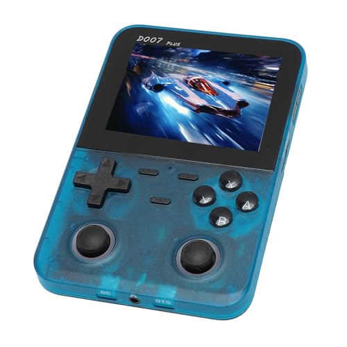 Bewinner D007 Handheld-Spielekonsole, Taschenvideospiel-Player mit 3,5-Zoll-IPS-Bildschirm, Retro-Konsole Unterstützt 9 Gängige Emulatoren, 2500-mAh-Akku, Integrierte 64-GB-TF-Karte von Bewinner