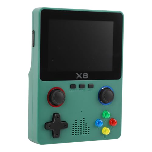 Bewinner Handheld-Retro-Spielekonsole mit 32G-TF-Karte, Tragbare Handheld-Open-Source-Spielekonsole, Dual-3D-Rocker, 3,5-Zoll-IPS-HD-Bildschirm, 2000 MAh (Green) von Bewinner