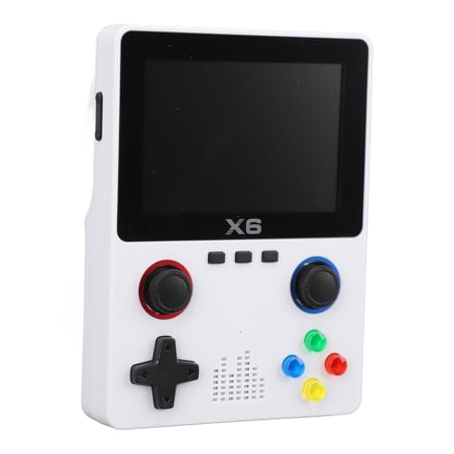 Bewinner Handheld-Retro-Spielekonsole mit 32G-TF-Karte, Tragbare Handheld-Open-Source-Spielekonsole, Dual-3D-Rocker, 3,5-Zoll-IPS-HD-Bildschirm, 2000 MAh (White) von Bewinner