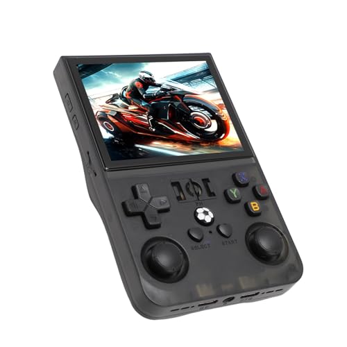 Bewinner R36PRO Handheld-Spielekonsole, 640 X 480 3,5-Zoll-IPS-Bildschirm, Retro-Videospiele Unterstützt 11 Emulatoren, Tragbarer Open-Source-Game-Player mit 4000-mAh-Akku (128GB) von Bewinner