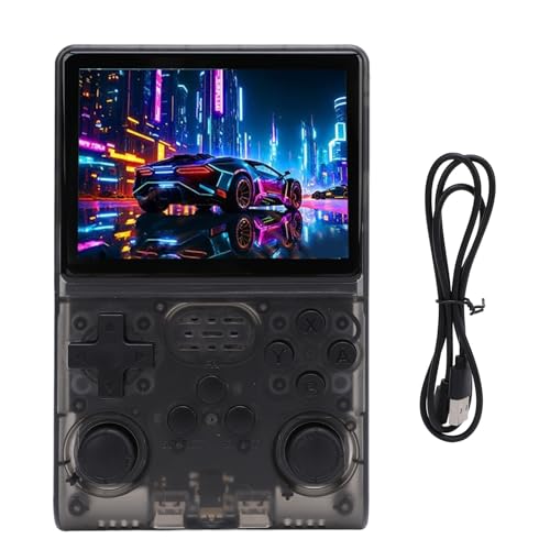 Bewinner R40S Handheld-Spielekonsole, 30.000 Vorinstallierte Spiele, 3,5-Zoll-IPS-Bildschirm mit 640 X 480 Pixeln, Retro-Videospielkonsole mit Integriertem 45-Emulator, 256 GB von Bewinner