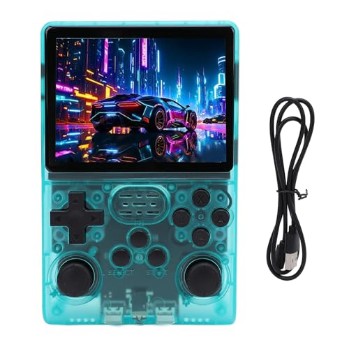 Bewinner R40S Handheld-Spielekonsole, 30.000 Vorinstallierte Spiele, 3,5-Zoll-IPS-Bildschirm mit 640 X 480 Pixeln, Retro-Videospielkonsole mit Integriertem 45-Emulator, 256 GB von Bewinner