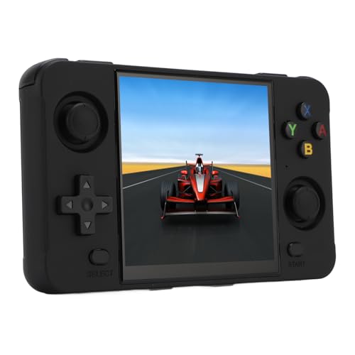 Bewinner R40S Handheld-Spielekonsole, Taschenvideospiel-Player mit 4-Zoll-IPS-Bildschirm, Open-Source-Retro-Konsole mit über 10.000 Spielen, 4.000-mAh-Akku, 16 GB + 64 GB (Black) von Bewinner