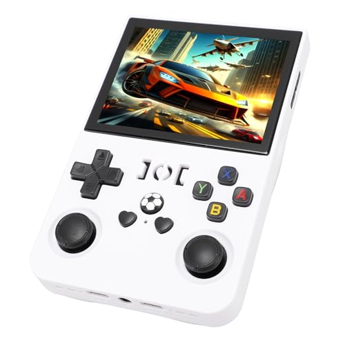 Handheld-Spielekonsole – über 18.000 Spiele, Retro-Videospielkonsole mit 4-Zoll-IPS-Bildschirm, Wiederaufladbare Tragbare Taschenkonsole mit 4.000 MAh (128GB) von Bewinner