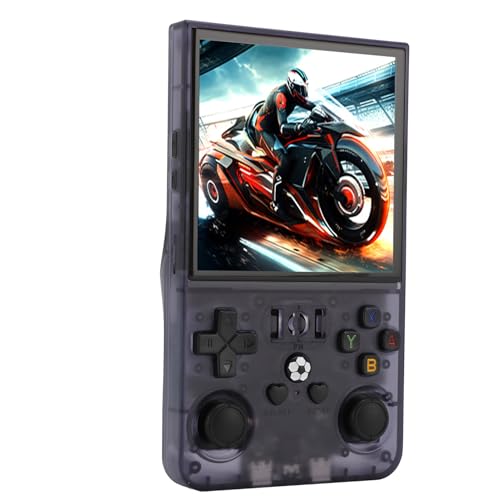 R36MAX Retro-Handheld-Spielekonsole, 18000 in 1 Open-Source-Retro-Spielekonsole, Integrierte TF-Karte, 720 X 720, 4-Zoll-IPS-Bildschirm, Unterstützt 11 Emulator, 4000 MAh (128GB) von Bewinner