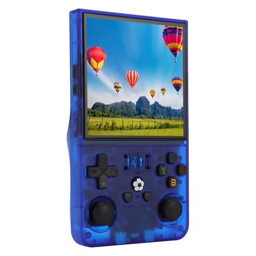 R36PRO Retro-Handheld-Spielekonsole, 18000 in 1 Open-Source-Retro-Spielekonsole, Integrierte TF-Karte, 720 X 720, 4-Zoll-IPS-Bildschirm, Unterstützt 11 Emulator, 4000 MAh (128GB) von Bewinner