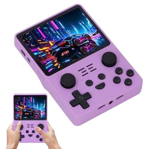 RGB20S Handheld-Spielekonsole, 640 X 480 3,5-Zoll-IPS-Bildschirm Retro-Videospiele, 3500 MAh Tragbare Taschenemulator-Spielekonsole, Unterstützt 64-Bit-Emulator (64G) von Bewinner