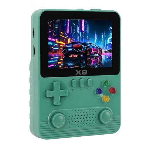 Retro Handspielkonsole mit 32G-Karte, Tragbare Videospielkonsole – über 15.000 Klassische Spiele, 3,5 Zoll IPS Bildschirm, 11 Spielemulatoren, 6.000 MAh (Green) von Bewinner