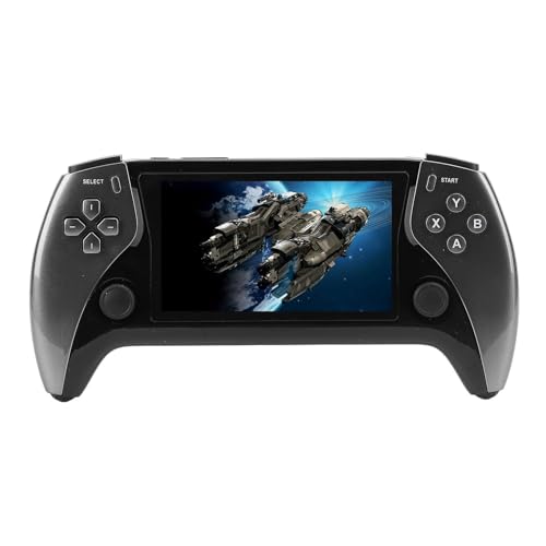 Retro-Videospielkonsole, Quad-Core-Retro-Handheld-Spielekonsole, IPS-Bildschirm, 11 Emulatoren, 2500-mAh-Akku, Integrierte Controller-Unterstützung (Gray) von Bewinner