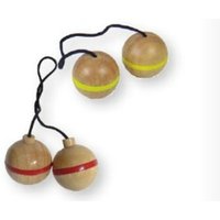 BEX 599-519 Leitergolf Ersatz Bälle, 3 Sets mit blauem Ring, Gummibaum Holz von Bex Sport