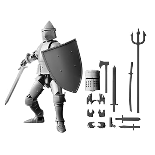 Bexdug 3D-gedruckte Figuren,Actionfigur 3D-gedruckt,Spielzeug zum Stressabbau | Mehrgelenkige Roboter-Actionfigur, Sammel-Actionfigur für Sammler-Desktop-Dekorationen von Bexdug