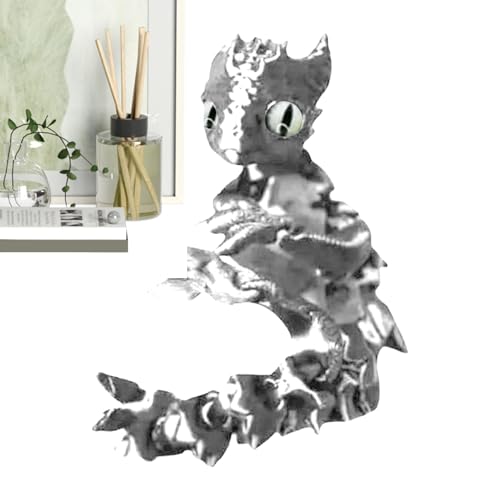 Bexdug 3D-gedruckte Tiere,3D-Gedruckter Drache | Winziger 3D-Gedruckter artikulierter Tierdrache - Flexible Gelenke, Kristalldrache, Heimdekoration, Chef-Schreibtischspielzeug, Schreibtisch-Haustier von Bexdug