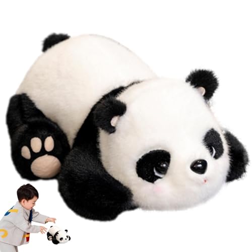 Bexdug Chinesischer Panda-Plüsch, ausgestopftes Panda-Plüschtier | Süßes sensorisches Zappel-Panda-Spielzeug,Schönes Tierkissen für Fans, Souvenir, Sofa-Dekoration von Bexdug