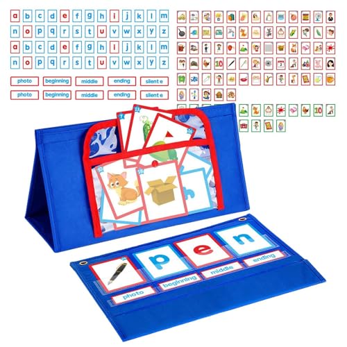 Bexdug English Flash Card Game, Kids English Flash Card | Rechtschreibkarte für Wörter Lernen | Wort Bauen Desktop -Taschen -Lesung Spielzeug zum Geburtstag, Kindertag, Ostern von Bexdug