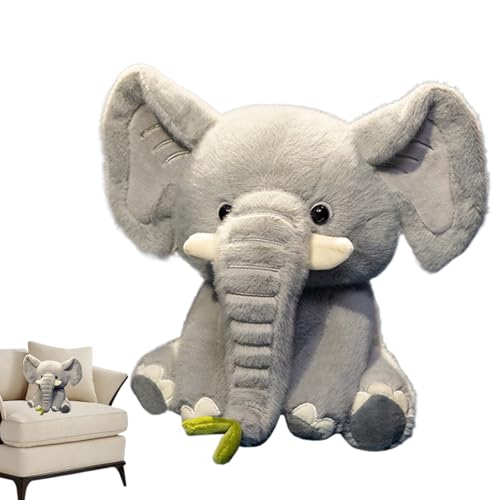 Bexdug Entzückendes Plüsch-Kalb-Elefant-Spielzeug, Elefanten-Stofftier - Ausgestopfter Elefant Plüsch | Ultraweiches Stofftier, 9,84 Zoll großes süßes, weiches, hautfreundliches Elefanten-Plüschtier Bexdug Entzückendes Plüsch-Kalb-Elefant-Spielzeug, Elefanten-Stofftier - Ausgestopfter Elefant Plüsch | Ultraweiches Stofftier, 9,84 Zoll großes süßes, weiches, hautfreundliches Elefanten-Plüschtier von Bexdug
