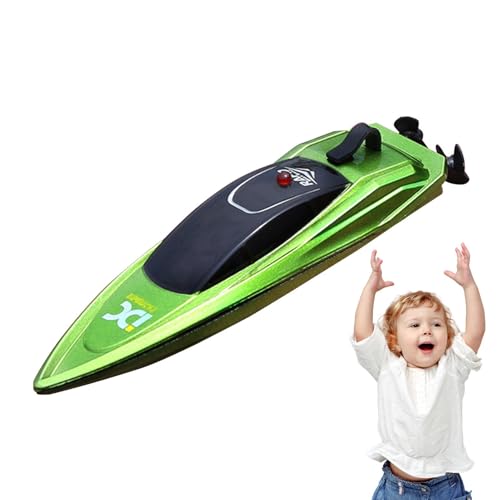 Bexdug Fernboot,Elektroboot - Wasserdichtes ferngesteuertes Bootsspielzeug - Wiederaufladbares ferngesteuertes Boot für Pools und Seen, wasserdichtes, kabellos gesteuertes Bootsspielzeug für Kinder von Bexdug