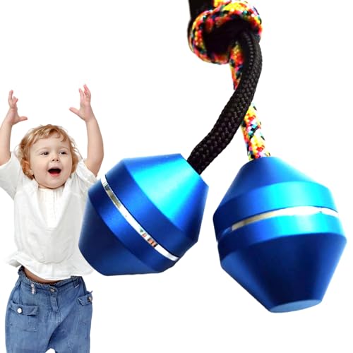 Bexdug Finger-Entspannungsspielzeug, Finger-Spinner-Würfel,Tragbares Finger-Spinner-Yo-Yo-Spielzeug | Cooles Spielzeug mit 1 Schnur und 2 Perlen aus Aluminiumlegierung, multifunktionales von Bexdug