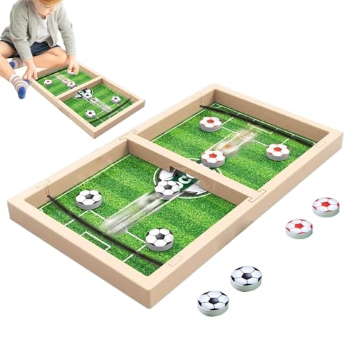 Bexdug Fußball-Tischspiel, Tischfußball | Auswurfspielzeug Desktop-Sport-Brettspiel,Tragbares Familien-Score-Spiel, pädagogisches interaktives Spiel für Kinder und Erwachsene von Bexdug