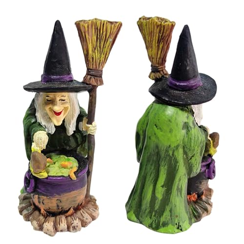 Bexdug Halloween Deko Figur | Sammlerstatue des Zauberers - Zauberer-Hexe-Ornament aus Harz, 1 Stück Halloween-Dekorationen für Schlafzimmer, Themenpartys von Bexdug