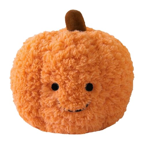 Bexdug Halloween Pumpkin Plush Toy, Stuffed Pumpkin Cushion, Smiling Pumpkin Throw Pillow, Fruit Plush Toys, Smiling Pumpkin Dolls, Halloween Pumpkin Stuffed Animal Stuffed Doll Toys von Bexdug