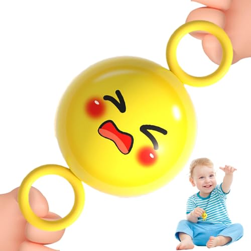 Bexdug Handgelenkbälle an Einer Schnur,Ball an Einer Schnur, Handübungsbälle für Kinder, Ausstrahlender Spielzeugball, Schwungrad-Spin-Fidget-Spielzeug, lustiger Blinkender Gyro-Ball, Flexibler von Bexdug