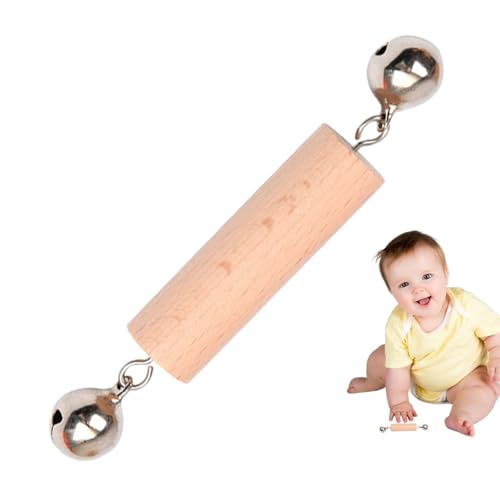 Bexdug Ineinandergreifendes Scheibenspielzeug - Safe Interlocking Discs Baby Holzspielzeug,Säuglings- -Entwicklungsspielzeug für 0-3 Kleinkinder Kinder Natürliches Greifen mit den Fingern von Bexdug