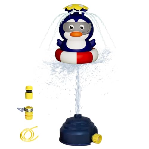 Bexdug Kinder-Wassersprinkler für draußen, Outdoor-Sprinkler für Kinder - Raketenstart-Sprühspielzeug,Kinder-Wassersprinkler für Rasen, Garten, Sommer, Poolparty, Urlaubsspiel, 3-jährige Kinder von Bexdug