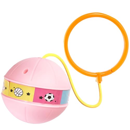 Bexdug Leuchtender Springender Ball Knöchel, Knöchel-Sprungball für Kinder,Hüpfball-Springseil-Kinderübungs-Sprungspielzeug | Ball-Springseil, sicheres Knöchel-Springseil, bunter Schaukelball für von Bexdug