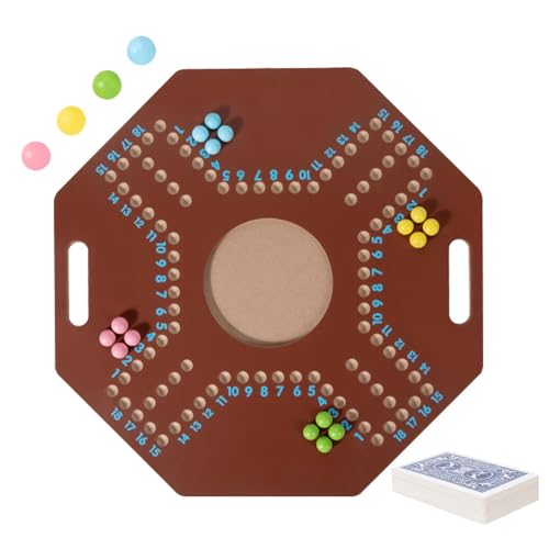 Bexdug Perlenschachbrett, Holzperlenspiel | Klappbare Strategie-Brettspiele aus Holz - Reisebrettspiele, Denkspielzeug für Kinder ab 3 Jahren, Lernspielzeug, Logikspiel von Bexdug