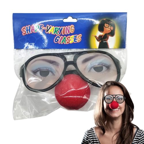 Prank Brille, Streich Kostüm Brillen Spielzeug, einzigartiges Aussehen Party Zubehör für Familientreffen, Halloween, Cosplay Partys, Aprilscherz von Bexdug