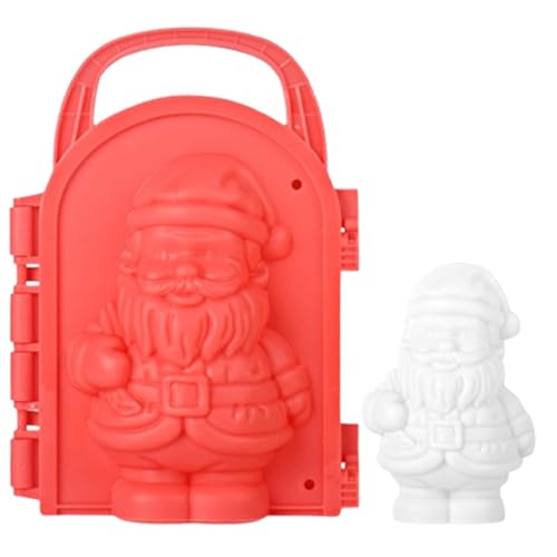 Bexdug Schneespielzeug, Schneeballmacher, Weihnachtsmann-Rentier-Winter-Schneeschloss-Formen, Cartoon Schneeburg Formen, Winter Schnee Fort Maker Spielzeug für Kinder im Freien von Bexdug