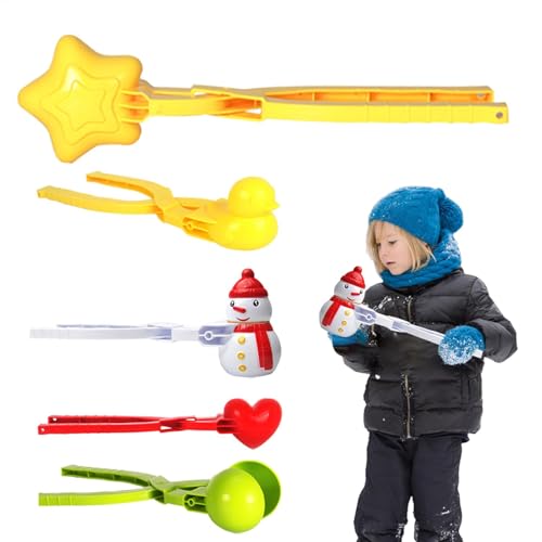 Bexdug Schneespielzeug für Kinder,Schneeformen | Kleines Winter-Schneespielzeug - Schneeballschlacht, Sandspielzeug für Kinder, Schneeball-Clip-Set, Outdoor-Schneeschimmel für Kinder im Winter im von Bexdug