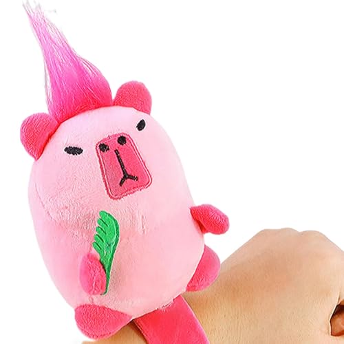 Bexdug Slap-Armband Kuscheltiere,Tier-Plüsch-Slap-Armbänder | Tier-Slap-Band für Kinder - Entzückende Plüschspielzeugbänder für Roller, Rucksäcke für Kindergeburtstagsfeiergeschenke von Bexdug