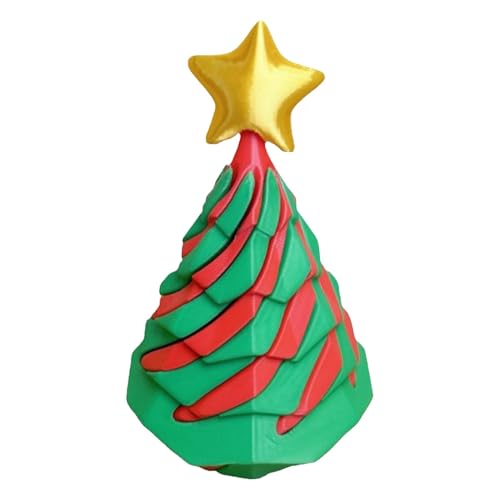 Bexdug Spiral Fidget Cone, Impossible Cone Spiral - Sensorisches Zappelspielzeug Weihnachtsbaum, -gedrucktes Spiral-Fidget-Spielzeug, lustige Passthrough-Skulptur für Schreibtischdekoration, von Bexdug