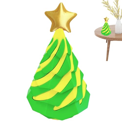 Bexdug Spiral Fidget Cone, Impossible Cone Spiral - Weihnachtsbaum-Spielzeug zum Stressabbau - Stressabbau-Spielzeug, -gedruckt, spiralförmiges Fidget-Spielzeug für Kinder, und Mädchen, von Bexdug